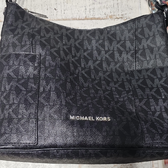 Michael Kors Black Patterned Tote - Picture 1 of 6
